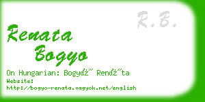 renata bogyo business card